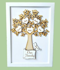 Personalised wooden family - personalised,
