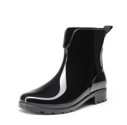 Black chelsea style wellington - black,