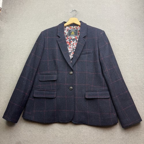 Joules tweed jacket navy - 16,