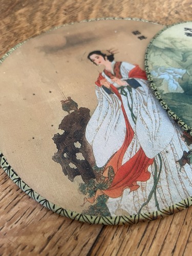 Printed silk fans chinese - printed,