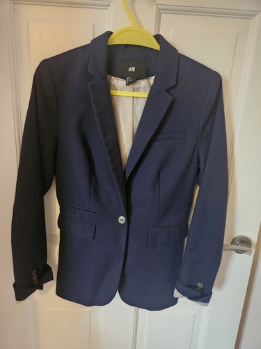 Ladies lined jacket navy - h&m,
