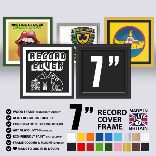 Record cover picture frame - 7",