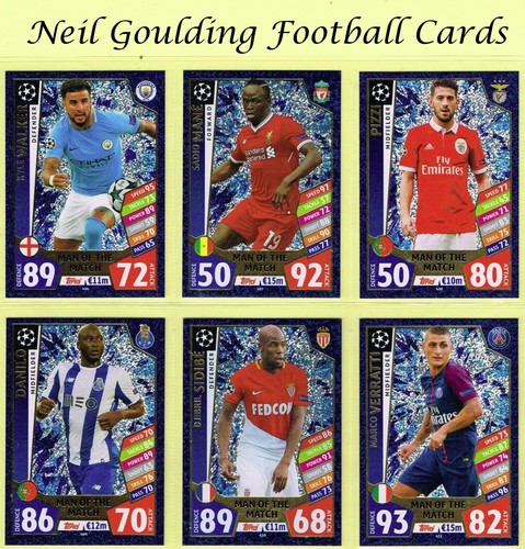 Topps match attax 2017 - 2017-18, ☆