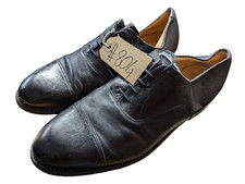 Genuine British Army Black Leather Officers Parade Service Shoes 10M UK #804
