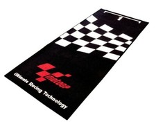 MotoGP Motorcycle Garage Pit Mat Parc Ferme Design Black & White (SECONDS)