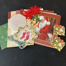 Craftroom Clearout/Mini Card Kit Bundle/ Junk Journal/ Father Christmas 