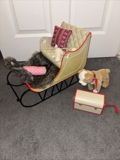 Our Generation Doll’s Sleigh Set Christmas Santa’s Sleigh For Dolls!