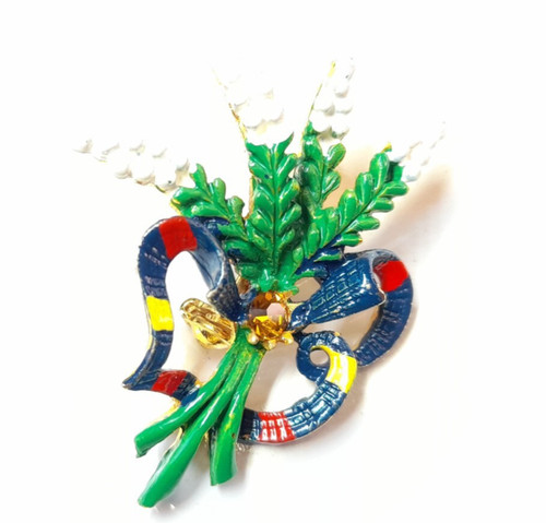 Vintage lucky white heather - lucky,