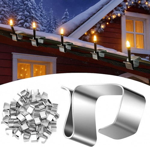 100 pcs lights gutter hook - gutter,