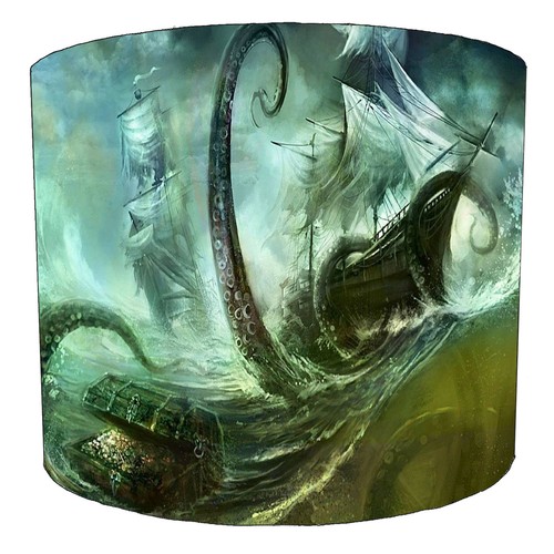Kraken sea monster lampshades - kraken,