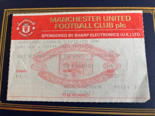 Ticket stub manchester - ticket,
