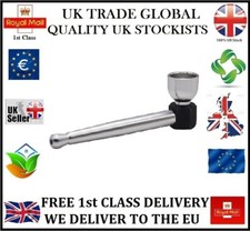 NOVELTY 3 PIECE METAL SLEEK SMOKE TOBACCO PIPE SMOKING CHRISTMAS GIFT HIM STURDY