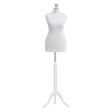 Tailors Dummy Bust 6/8 Female White Torso Retail Display Dressmakers Model⭐