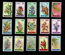 World Orchid Flower Stamps