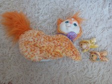 Kitty Surprise, Ginger Mum Cat Kitten Soft Toy Plush Cuddily VGC B1