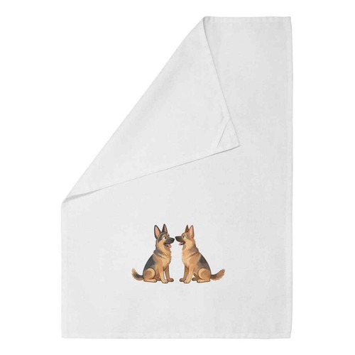 German shepherd pair - shepherd, cotton