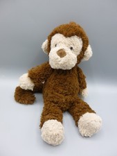 Jellycat Squiggles Mumble Monkey Brown Soft Plush Beanie Toy 10"