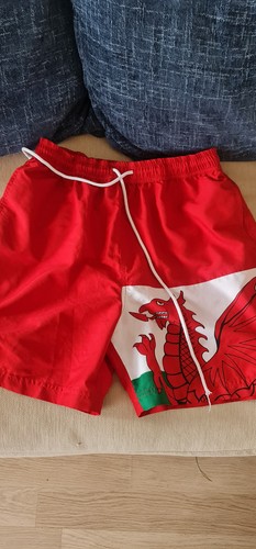 These swim shorts feature - , the