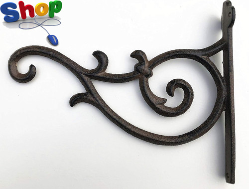 Cast iron ornate hanging - cast,