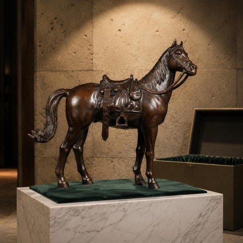 Tang horse sculpture desk - sculpture,