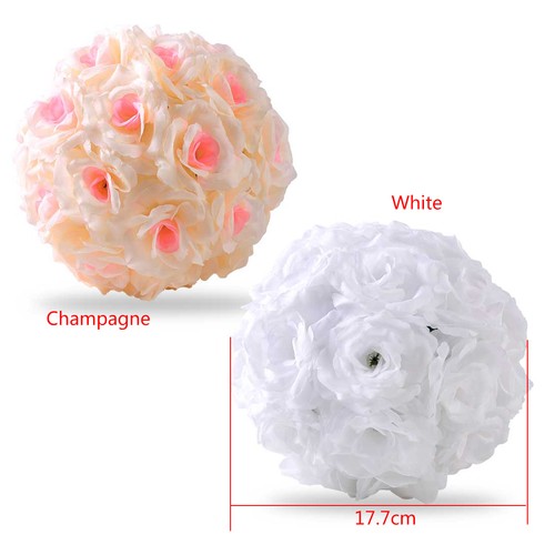 Artificial rose kissing - 7'',