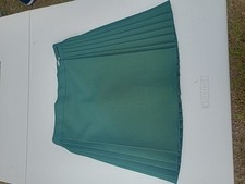 Pleated Dark Green Gym Skirt for Women