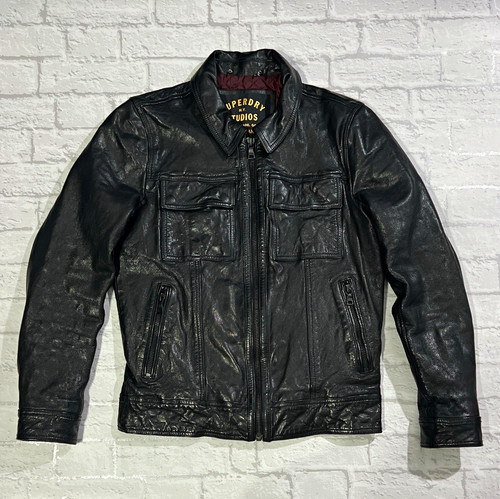 Superdry studios black - studios, leather
