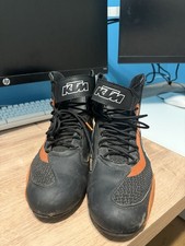 KTM, RIDE KNIT MOTORCYCLE SHOES, BLACK AND ORANGE, EUR 43