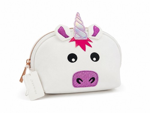 Unicorn makeup bag white - makeup,