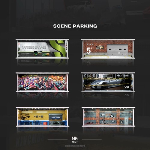 Diorama car parking lot - parking,