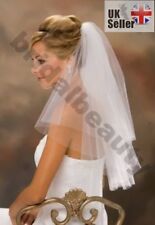 White Ivory Wedding Bridal Veil Hen Night Costume Party Fancy Dress Bride To Be