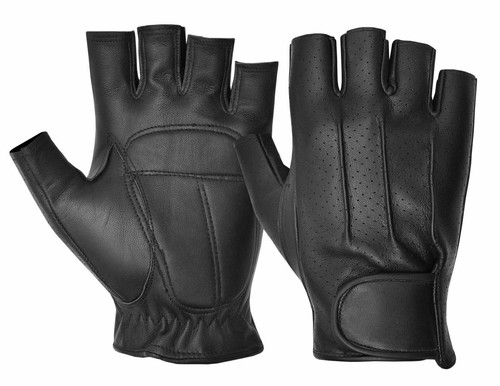 Men cycling real leather black - cycling,