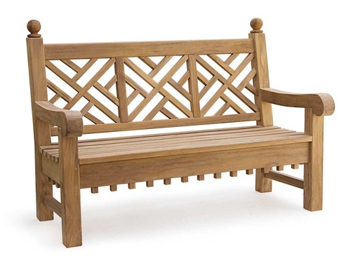 Teak seater bench - teak, 3