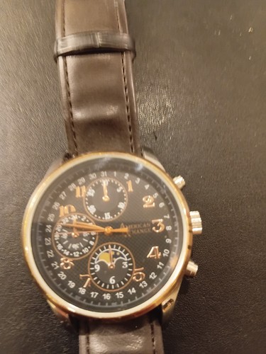 Gents black leather strap - gents,