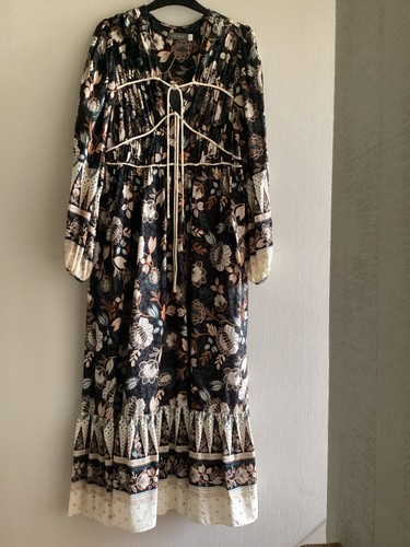 Mint velvet floral midi tiered - mint,