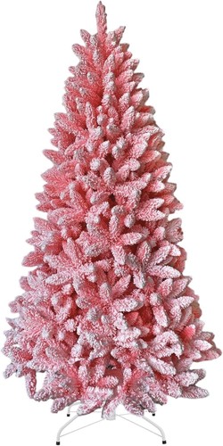 8ft christmas tree - tree, snow