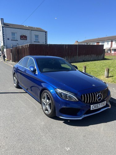 2017 mercedes c220 amg blue - 2017,