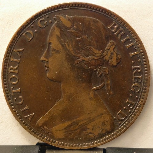 1860 victoria penny extra - -,