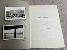 Scrapbook re 1956 1st European Cup Final incl 2 ORIGINAL PRIVATLY TAKEN PHOTOS