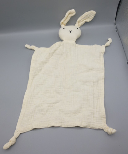 Soft cotton muslin bunny - muslin,