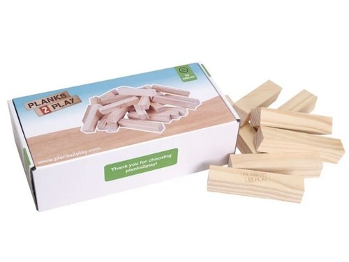 Wooden brick block game tower - game,