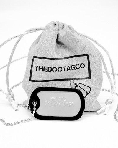 Embossed tags dogtag - tags,