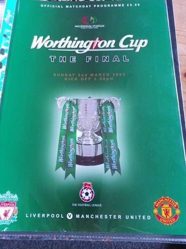 2003 league cup final rare - league,