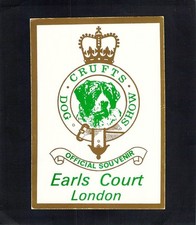 I0373 UK Crufts Dog Show Earls Court London Crest PU1989 postcard