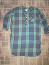 Sonoma MEN'S SIZE L/XL 44-48" CHEST NIGHTSHIRT NIGHTGOWN VINTAGE 80's PLAID