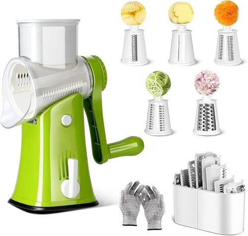 Rotary cheese grater vegetable - cheese,
