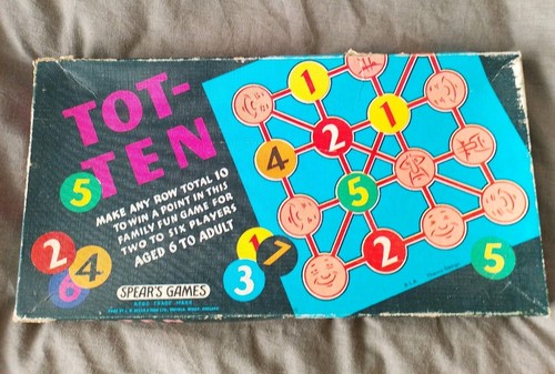 Vintage 1970 tot ten board - 1970's, tot-ten