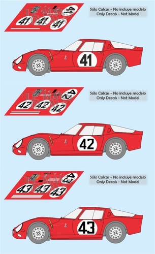 Decals alfa romeo tz2 mans - tz2, le