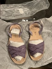 Lilac Rafia Peeptoe Avarca