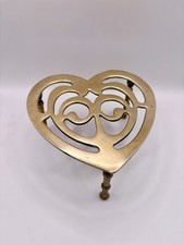 Vintage Heart Shaped Brass